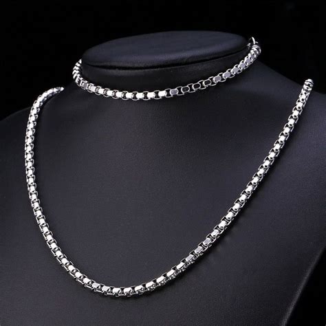 18k white gold necklace men|men's white gold necklace sale.